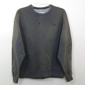 Vintage 90's Champion‎ Gradient Sun Faded Thrashed Distressed Work Sweatshirt